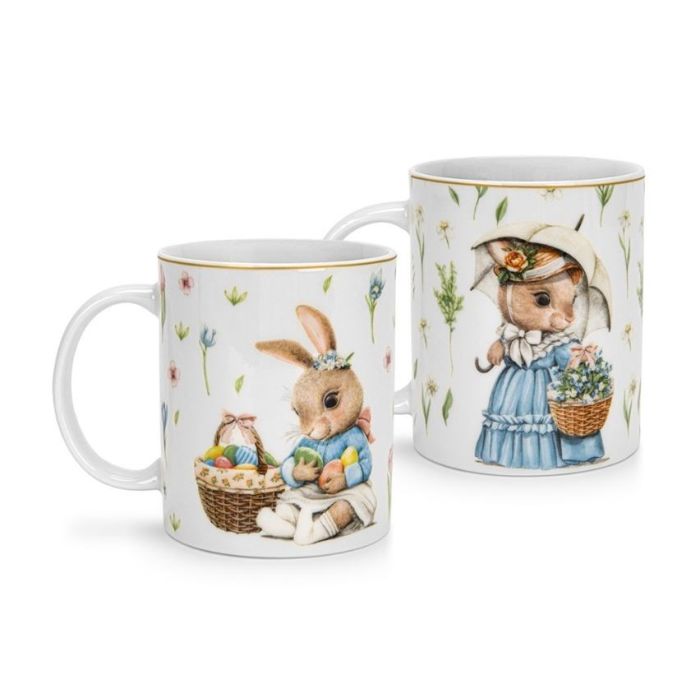 Fissman 16105 EASTER porcelain mug 2x340ml