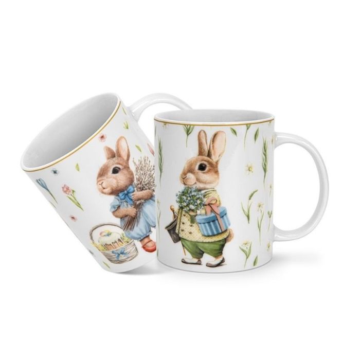 Fissman 16105 EASTER porcelain mug 2x340ml