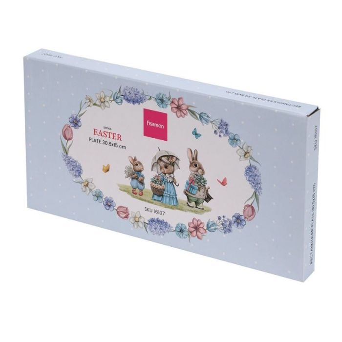 Fissman 16107 EASTER porcelain plate 30.5x15sm