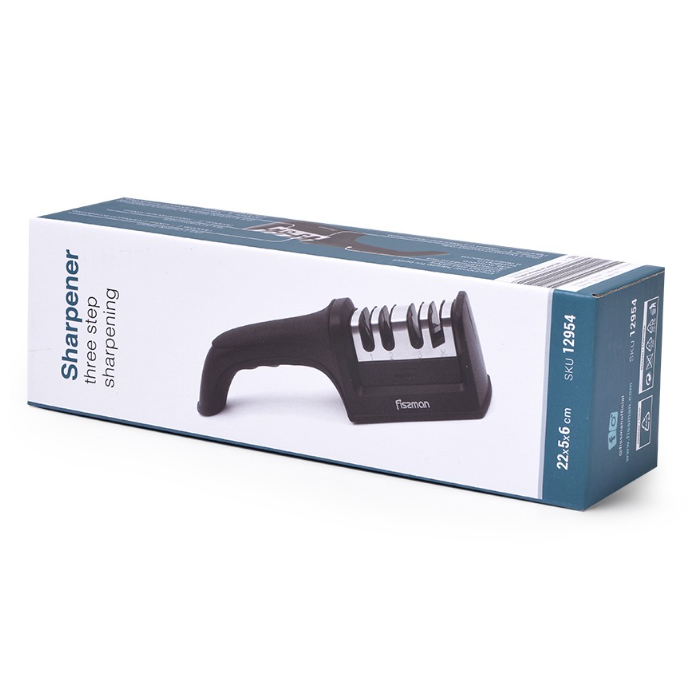 Fissman 12954 knife sharpener 3-step sharpening