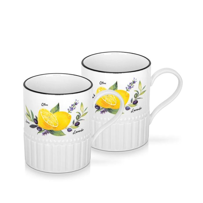 Fissman 13617 PROVENCE porcelain mug set 2x400ml