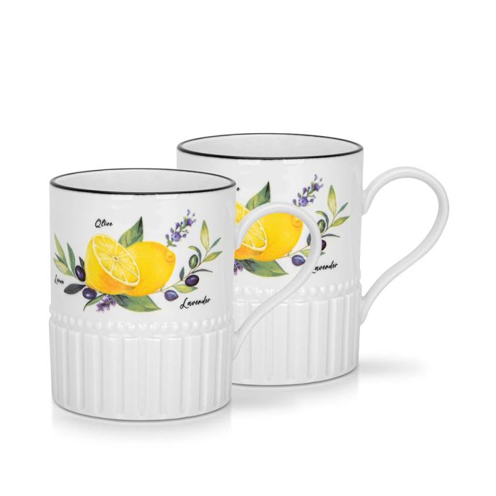 Fissman 13617 PROVENCE porcelain mug set 2x400ml