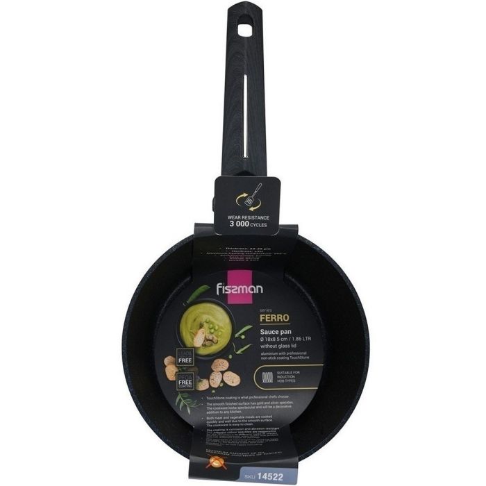 Fissman 14522 FERRO saucepan with glass lid 18cm 1.86l
