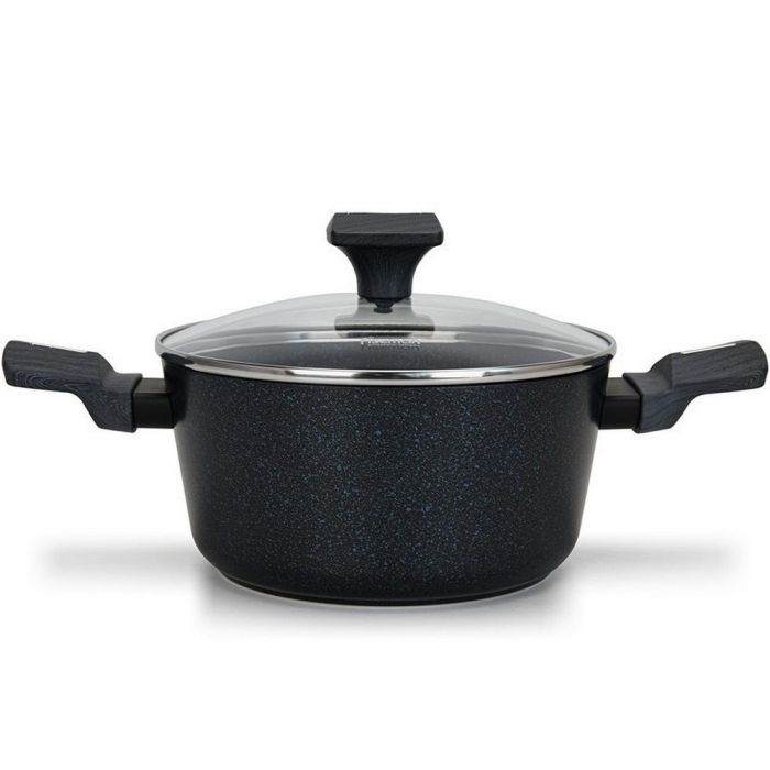 Fissman 14524 FERRO casserole with glass lid 22cm 3.36l