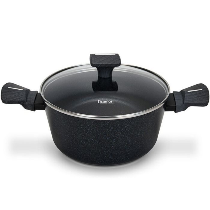 Fissman 14525 FERRO casserole with glass lid 24cm 4.43l
