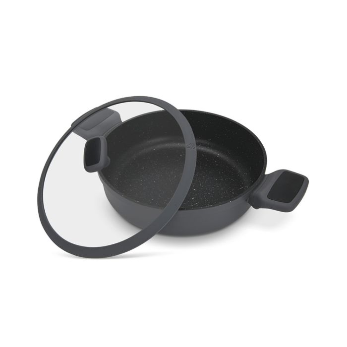 Fissman 14586 TITANIUM PRO induction saucepan with glass lid 28cm 4.3l