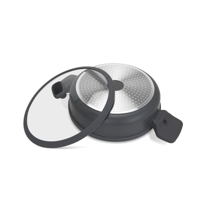Fissman 14586 TITANIUM PRO induction saucepan with glass lid 28cm 4.3l