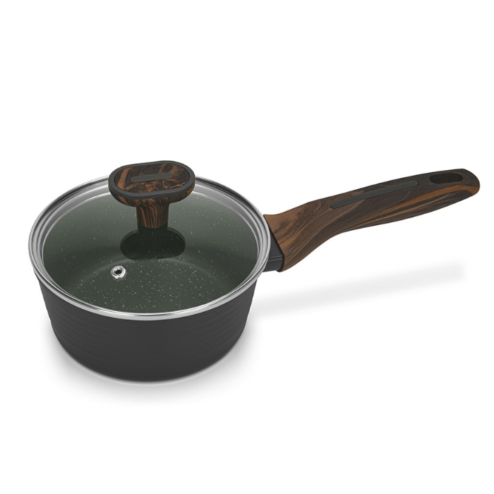 Fissman 14591 CUISINE induction saucepan with glass lid 16cm 1.3l