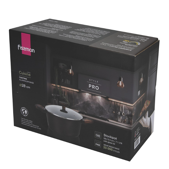 Fissman 14594 CUISINE casserole with lid 28cm 7.1l