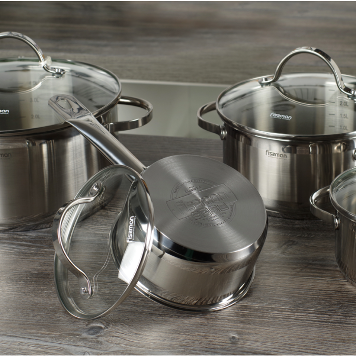 Fissman 15816 GABRIELA cookware set stainless still 8pcs