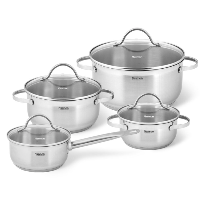 Fissman 15816 GABRIELA cookware set stainless still 8pcs