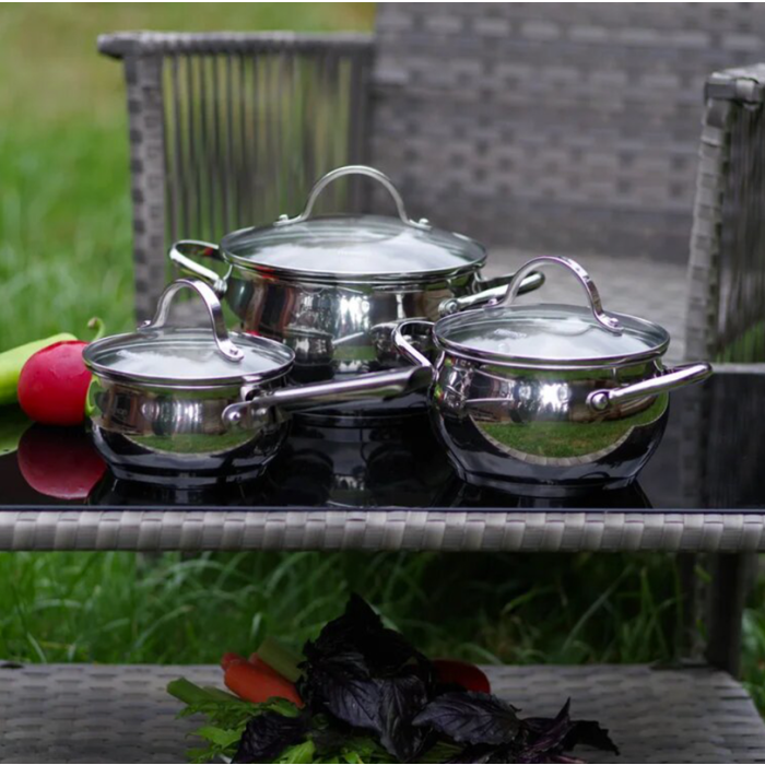 Fissman 15829 MARTINEZ cookware set stainless still 6pcs