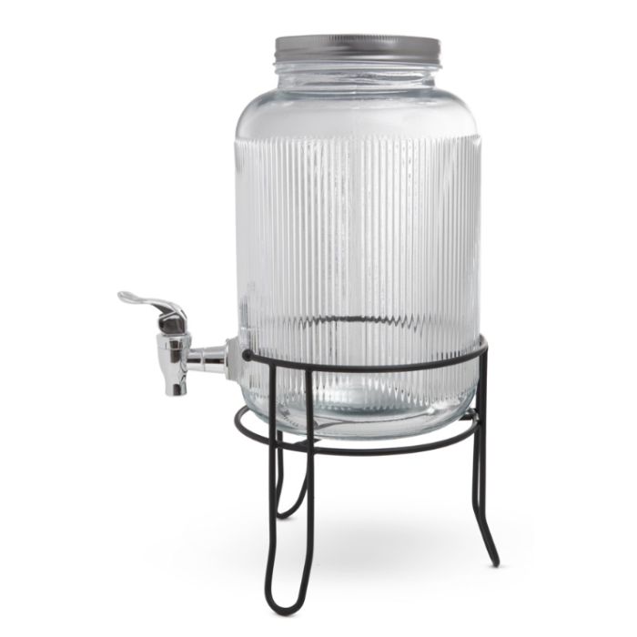 Fissman 16397 beverage dispenser with glass stand 3900ml