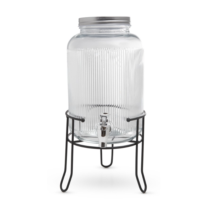Fissman 16397 beverage dispenser with glass stand 3900ml