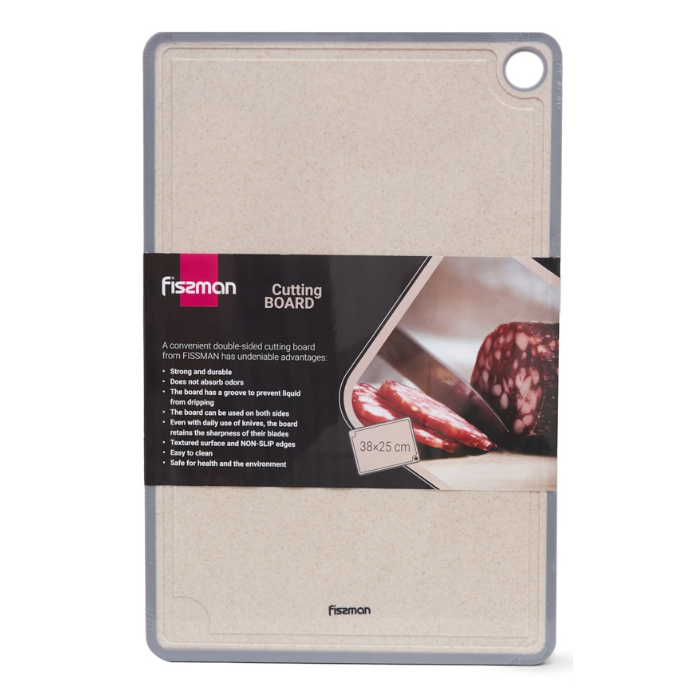 Fissman 18005 plastic cutting board 38х25x0.8cm