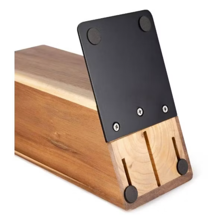 Fissman 2707 AKAMATSU knives in a wooden stand set x6