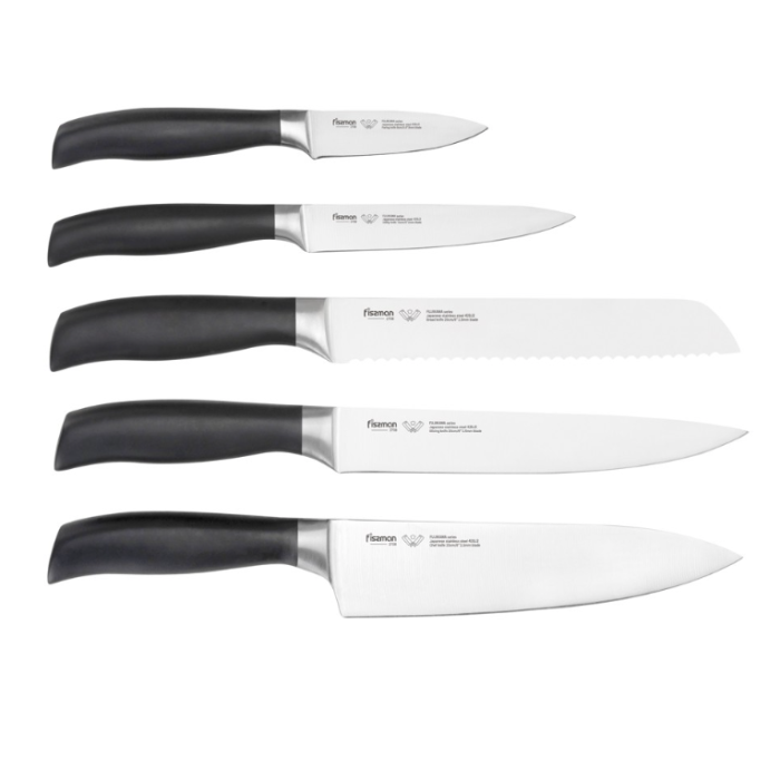 Fissman 2708 FUJIKAWA knives in a wooden stand set x6