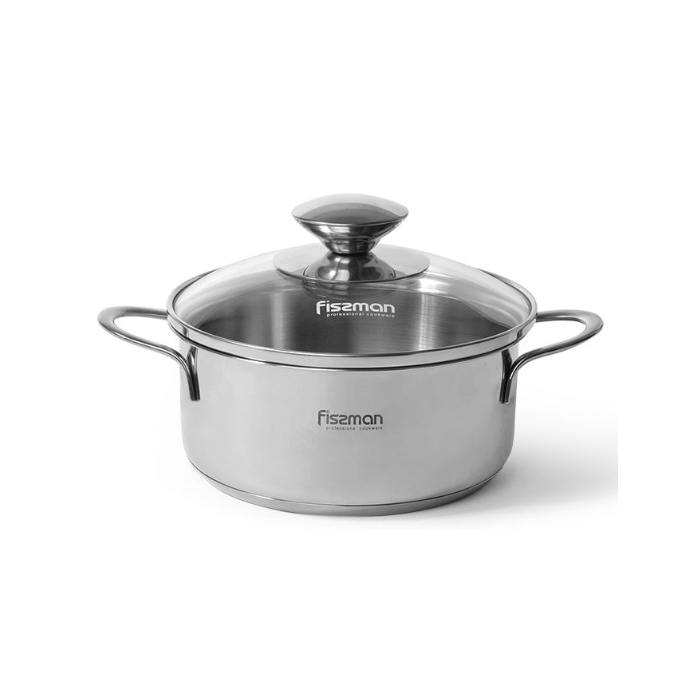 Fissman 5273 BAMBINO induction casserole with glass lid 14cm 0.9l