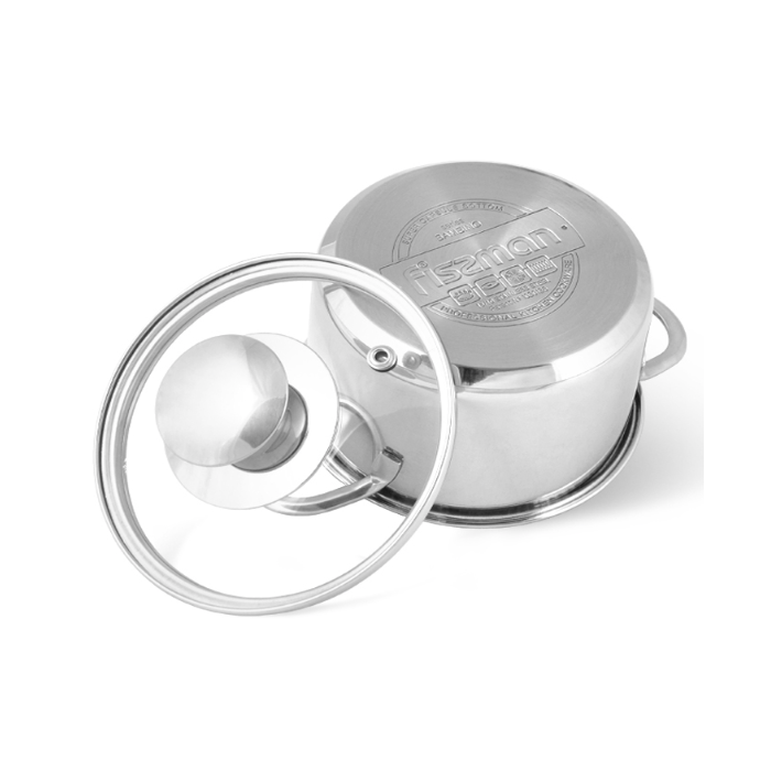 Fissman 5274 BAMBINO induction casserole with glass lid 14cm 1.1l