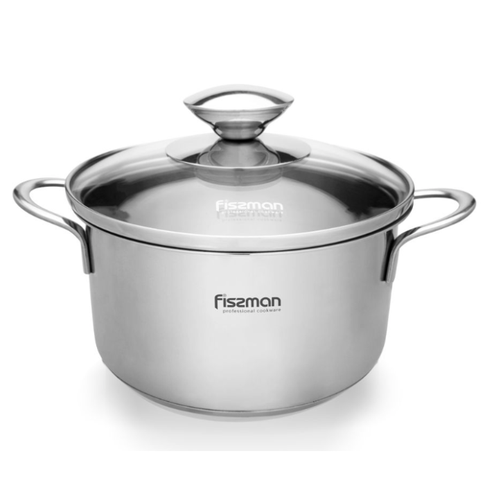 Fissman 5274 BAMBINO induction casserole with glass lid 14cm 1.1l