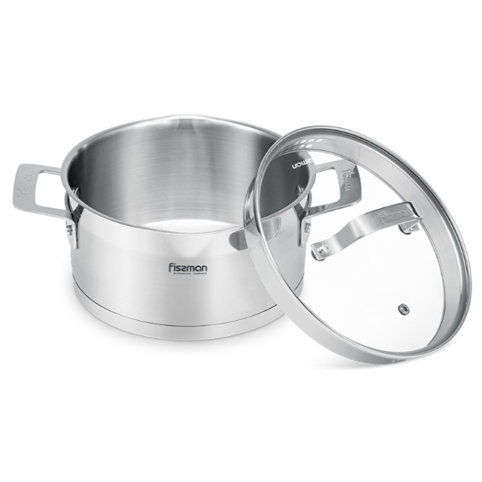 Fissman 5386 FOBUS induction casserole with glass lid 18cm 2.2l