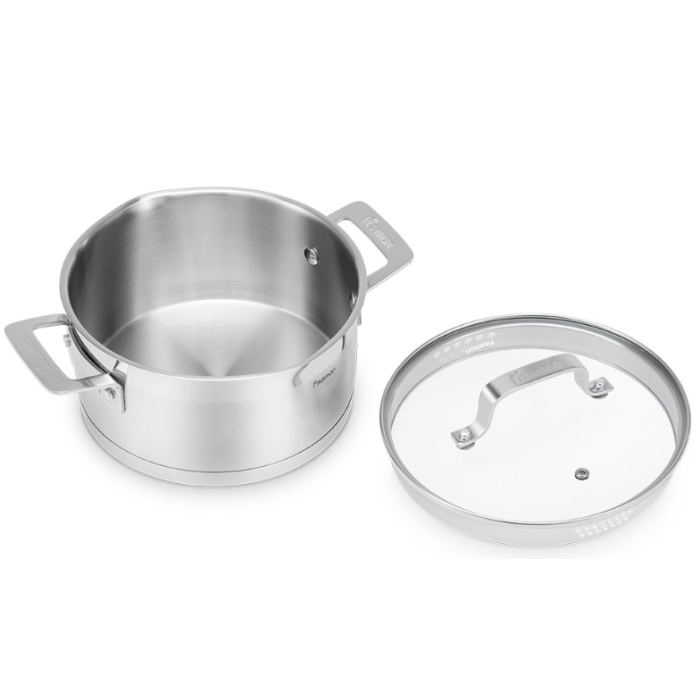 Fissman 5386 FOBUS induction casserole with glass lid 18cm 2.2l