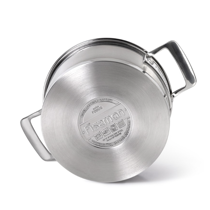Fissman 5387 FOBUS induction casserole with glass lid 20cm 3l