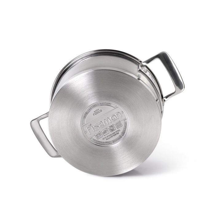 Fissman 5388 FOBUS induction casserole with glass lid 24cm 5.3l