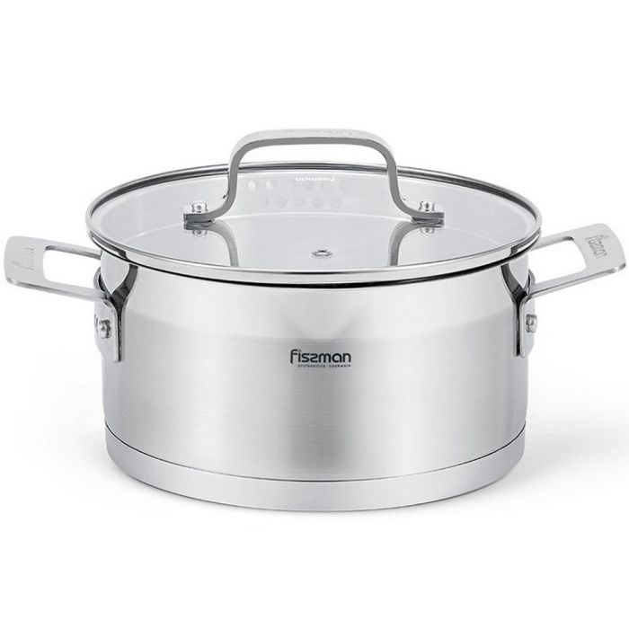 Fissman 5388 FOBUS induction casserole with glass lid 24cm 5.3l