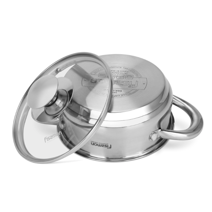 Fissman 5417 GULLIVER induction casserole with glass lid 14cm 0.9l