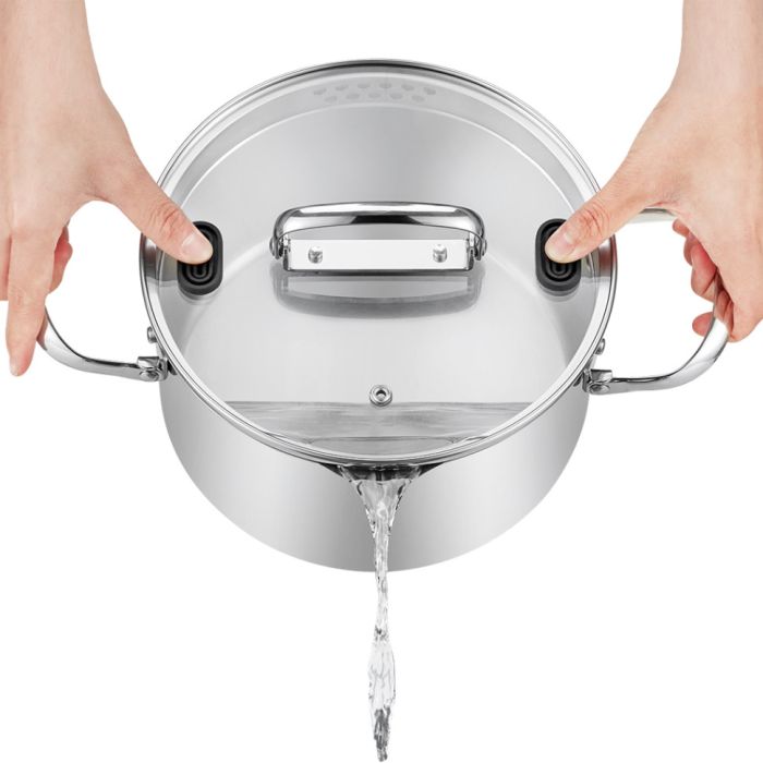 Fissman 5467 AVELIN induction casserole with glass lid 18cm 2.5l