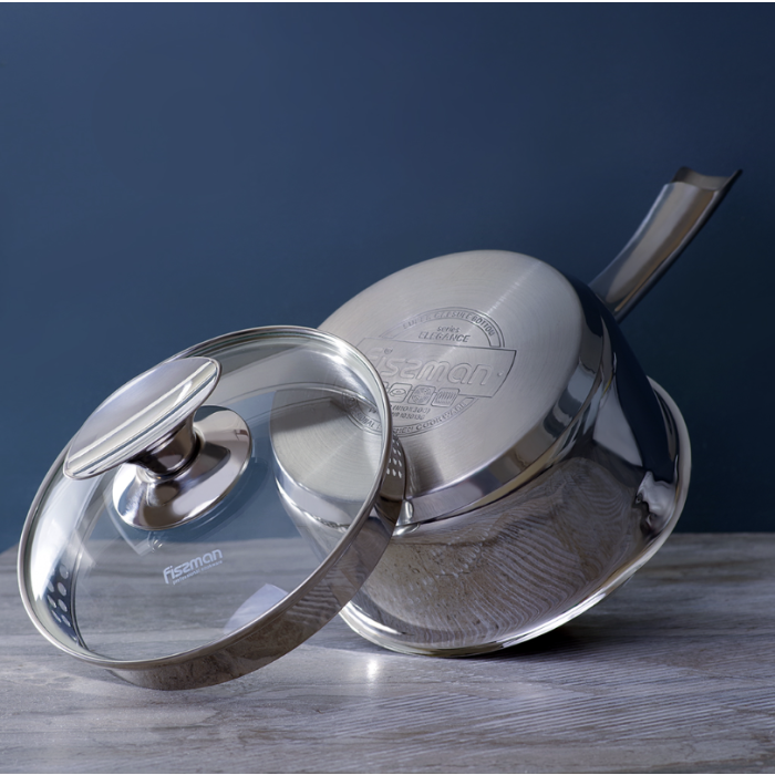 Fissman 5490 ELEGANCE induction saucepan with glass lid 16cm 1.6l