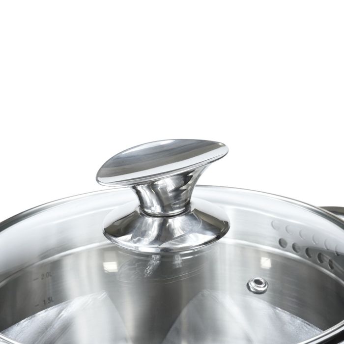 Fissman 5491 ELEGANCE induction casserole with glass lid 18cm 2.2l