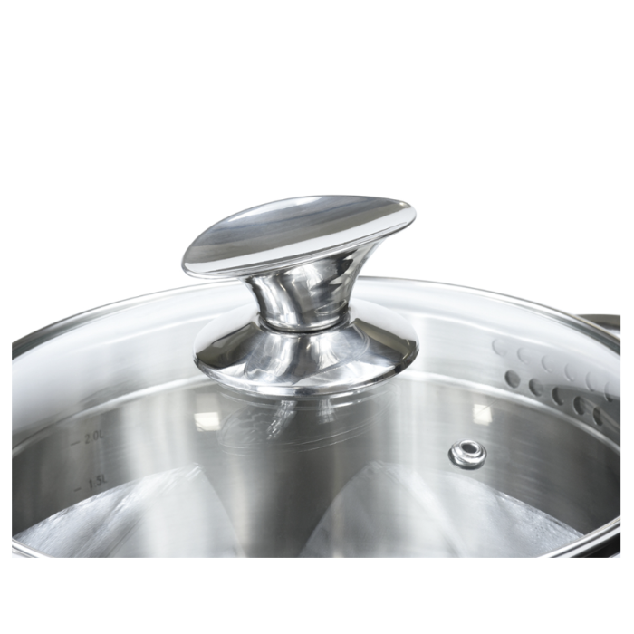 Fissman 5492 ELEGANCE induction casserole with glass lid 20cm 3.1l