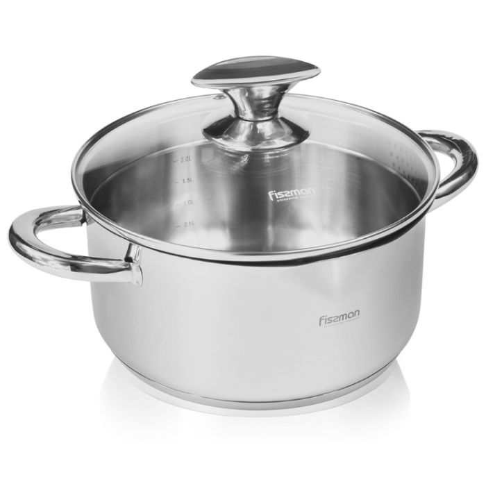 Fissman 5492 ELEGANCE induction casserole with glass lid 20cm 3.1l