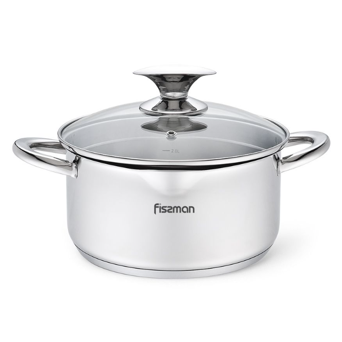 Fissman 5492 ELEGANCE induction casserole with glass lid 20cm 3.1l