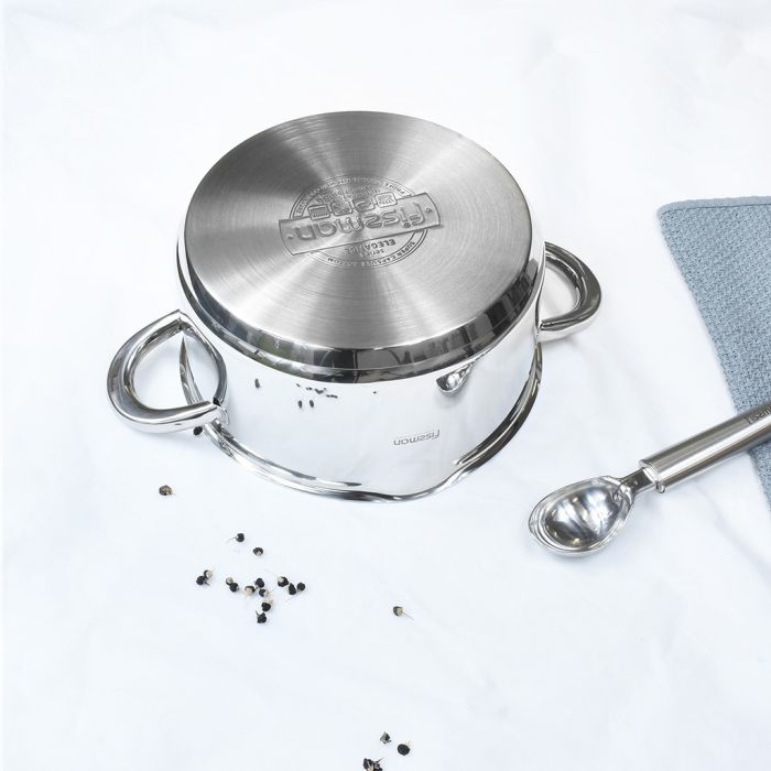 Fissman 5493 ELEGANCE induction casserole with glass lid 24cm 5.6l