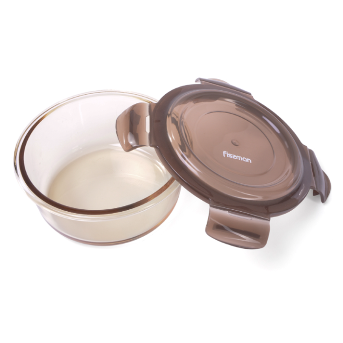 Fissman 6528 glass container with lid 13x5cm 400ml