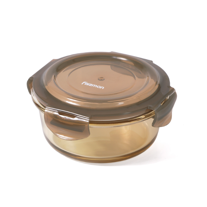 Fissman 6528 glass container with lid 13x5cm 400ml