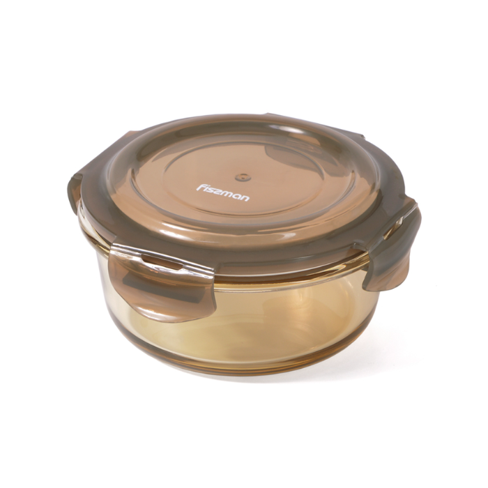 Fissman 6529 glass container with lid 14x5cm 620ml