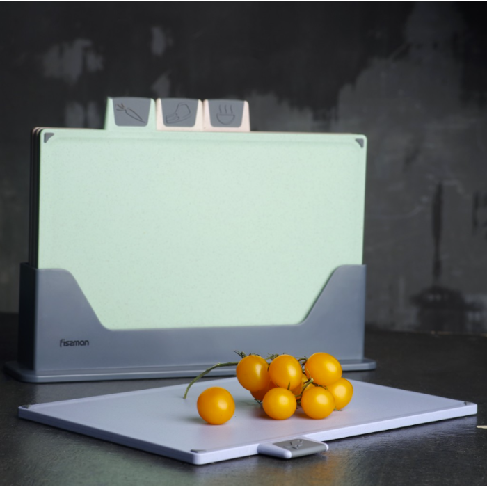 Fissman 8049 plastic cutting board set 4pcs 30x22.5cm