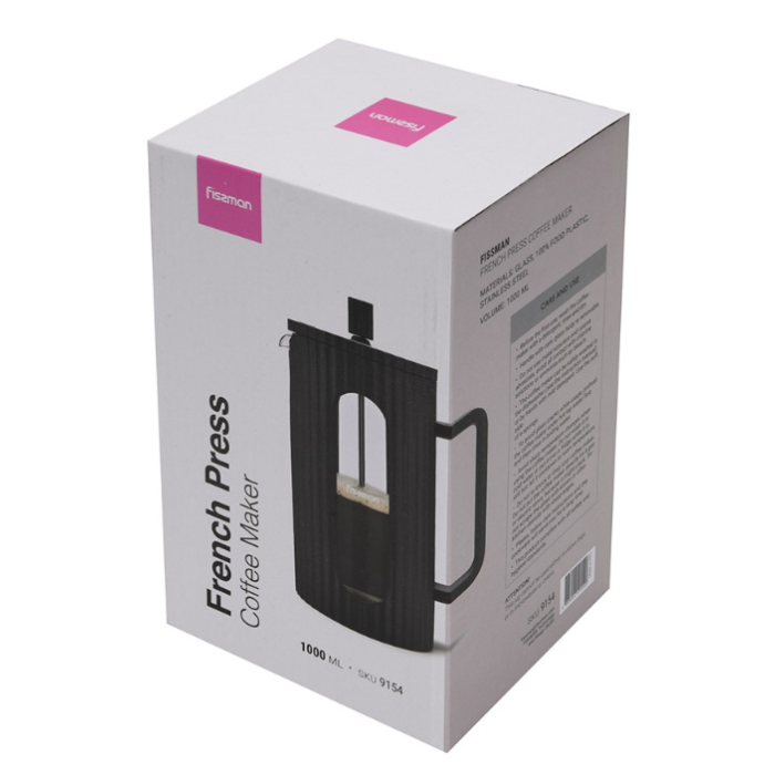 Fissman 9154 French press coffee maker black 1000ml