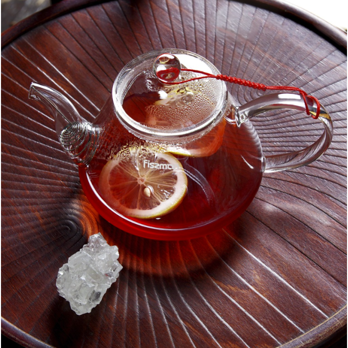 Fissman 9448 glass teapot with steel infuser 800ml