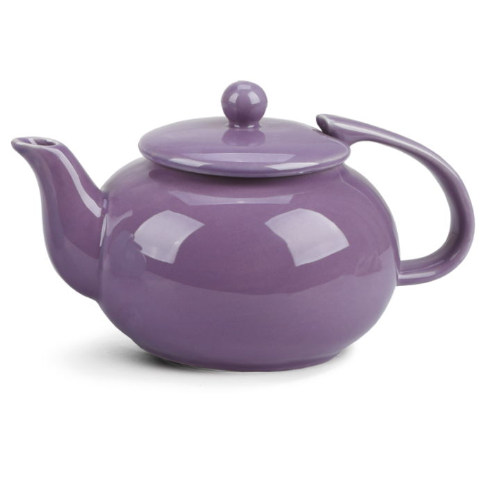 Fissman 9514 ceramic teapot with metal strainer Mauve 750ml