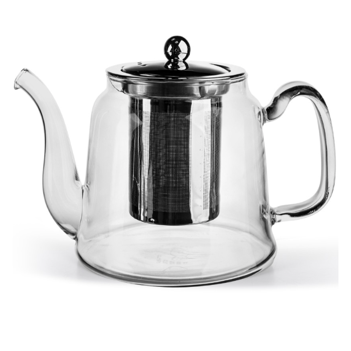 Fissman 9549 glass teapot with steel infuser 1000ml