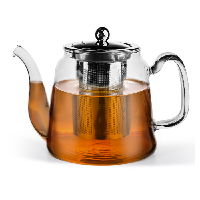 Fissman 9549 glass teapot with steel infuser 1000ml