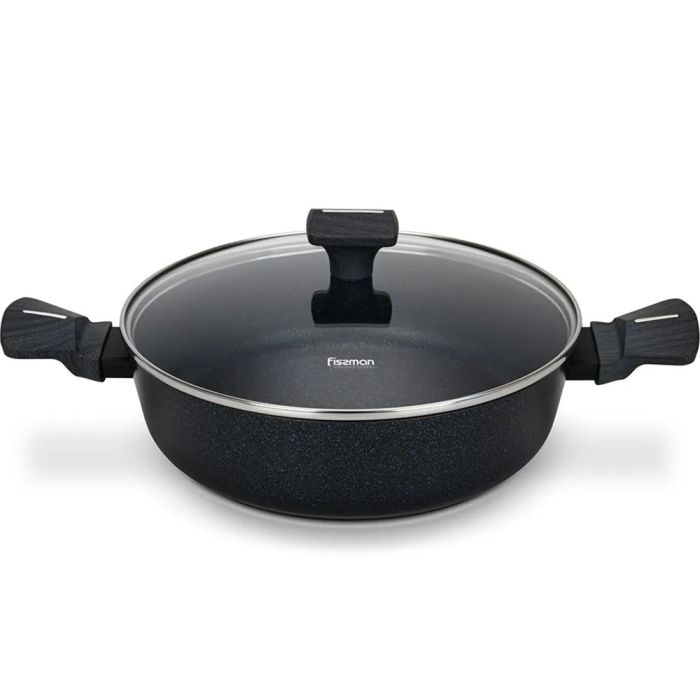 Fissman 14526 FERRO induction low casserole with glass lid 26cm 3.49l