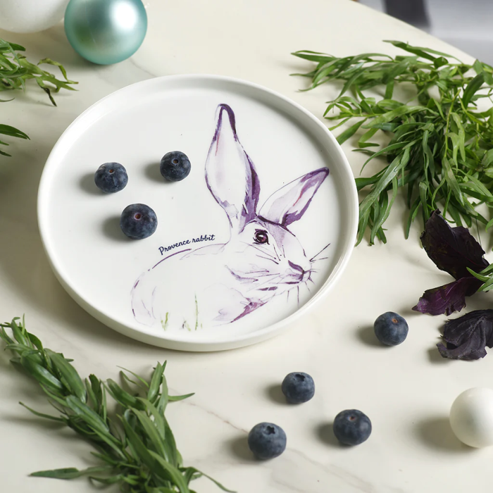 Fissman 13952 Provence rabbit porcelain plate 20cm