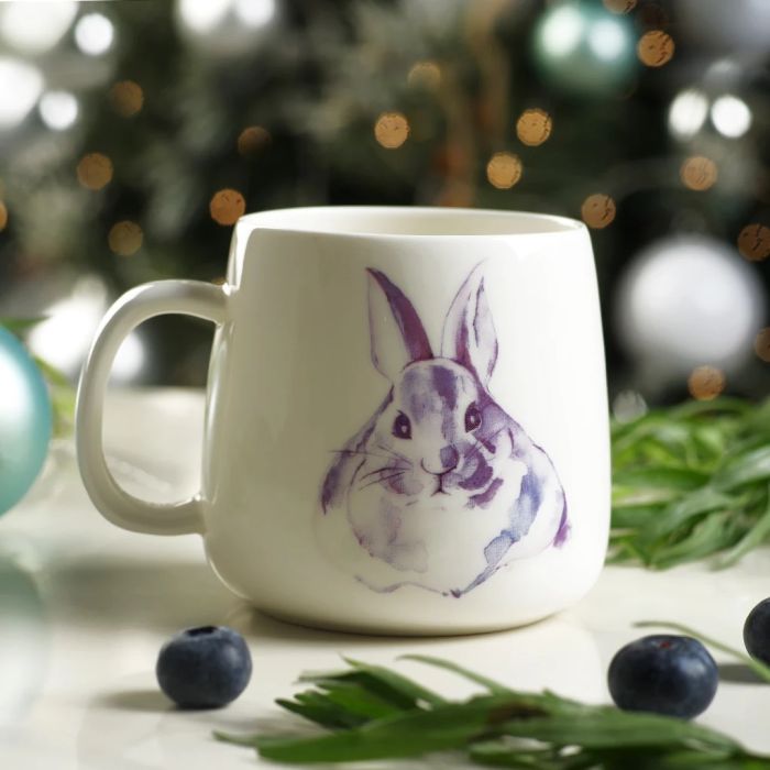 Fissman 13956 Provence rabbit porcelain mug 400ml