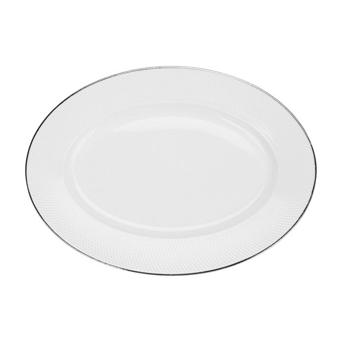 Fissman 14083 platinum porcelain serving plate 29.5х2.5cm
